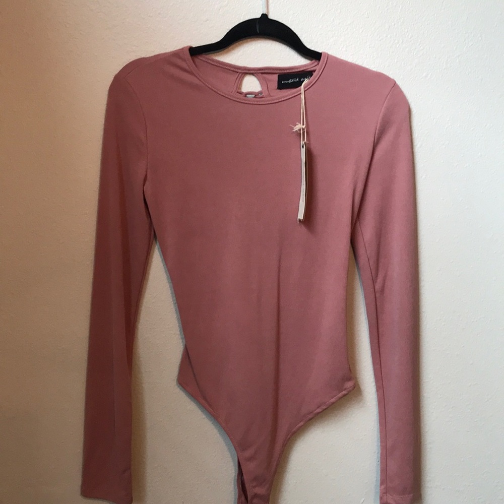 Mustard seed lace up back bodysuit